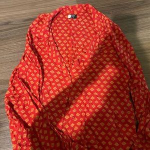 Patterned button down